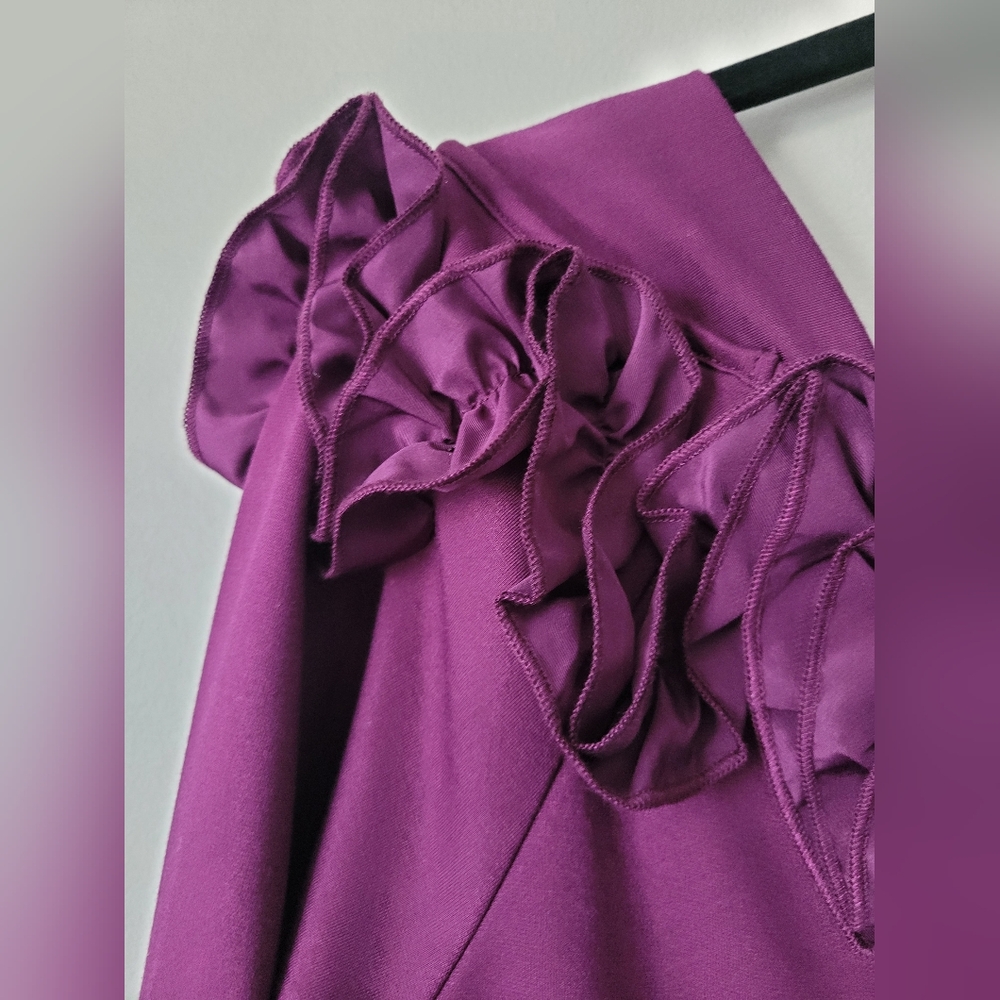 Purple Ruffle Blouse - Picture 6 of 16
